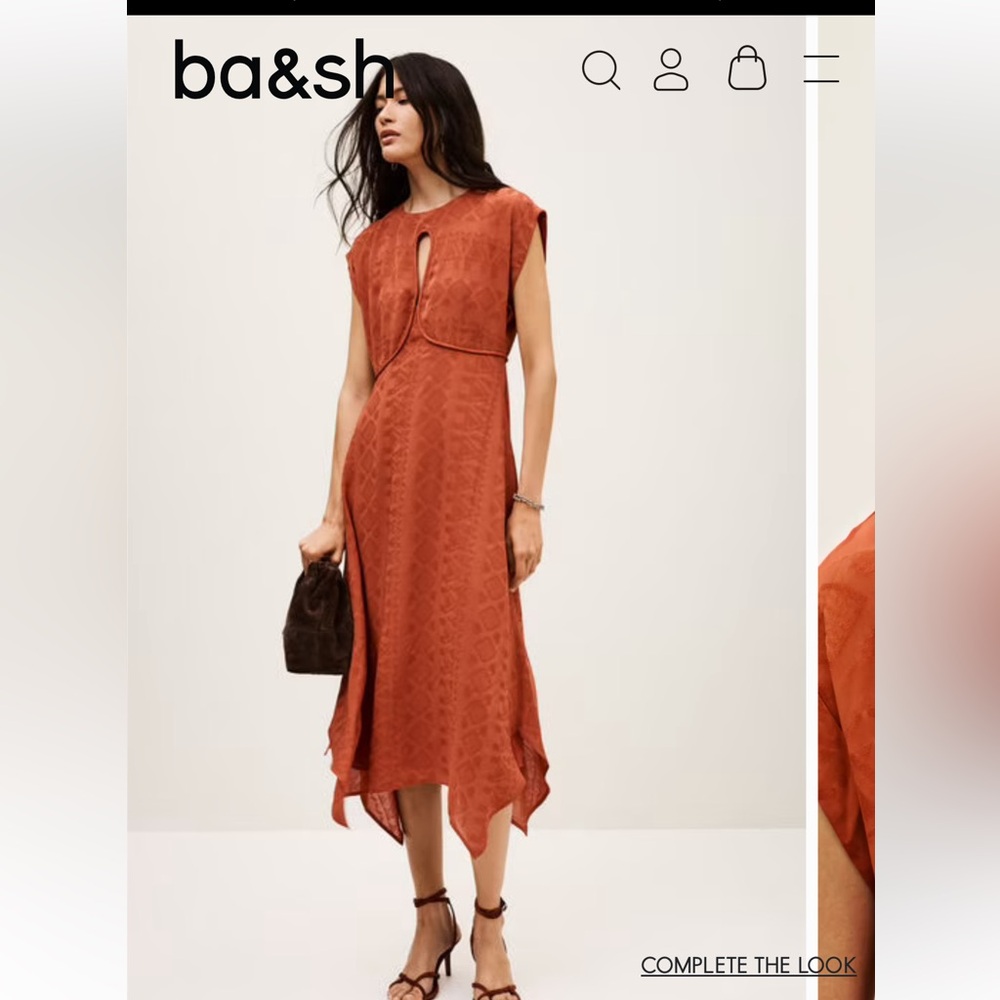 BA+SH Inaia Asymmetrical dress